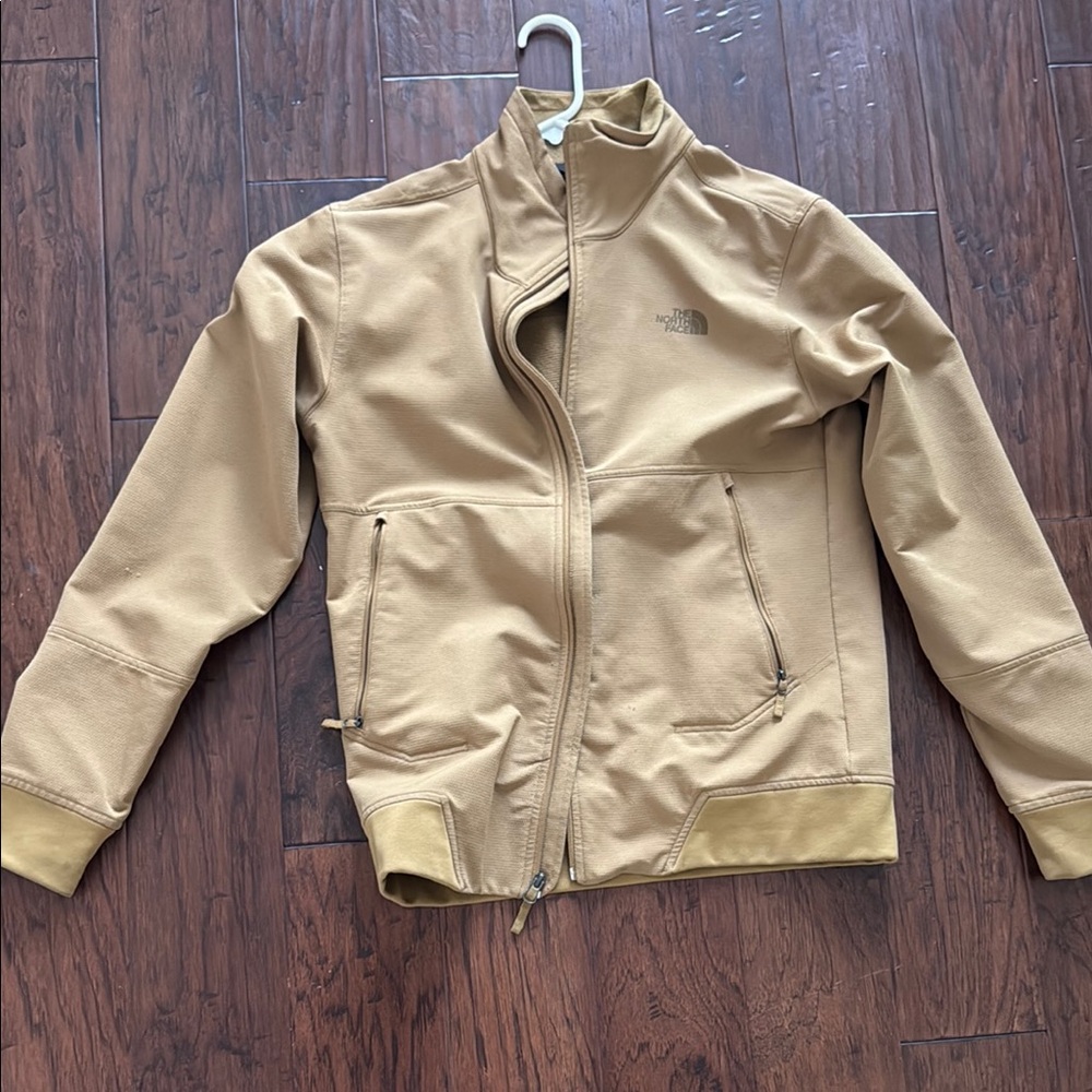 The North Face Tan Performance Jacket with Standing Collar